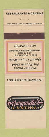 Matchbook Cover - Margarita's Cantina Bowling Green OH