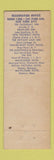 Matchbook Cover - Nittany Lion Inn State College PA Federal