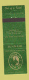 Matchbook Cover - Mountain View Inn Greensburg PA
