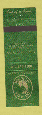 Matchbook Cover - Mountain View Inn Greensburg PA
