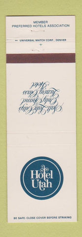 Matchbook Cover - Hotel Utah Salt Lake City UT WEAR