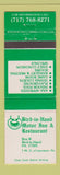 Matchbook Cover - Bird in Hand Motor Inn Restaurant PA