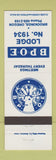 Matchbook Cover - Elks Lodge Brookings OR