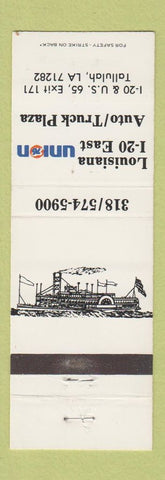 Matchbook Cover - Louisiana I20 East Union 76 oil gas Tallulah LA