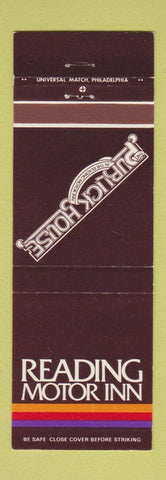 Matchbook Cover - Reading Motor Inn Publick House Wyommising PA