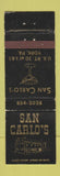 Matchbook Cover - San Carlo's York PA WEAR