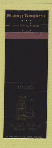 Matchbook Cover - Cork n Bottle Restaurant Pittsburgh PA
