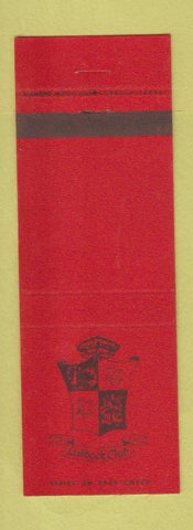 Matchbook Cover - Lubbock Club TX