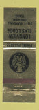 Matchbook Cover - Longview Elks Lodge TX WEAR