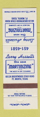 Matchbook Cover - Larry Hassell's Dry Cleaning Fort Worth TX