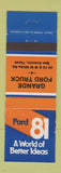 Matchbook Cover - 1981 Ford Grande Trucks San Antonio TX