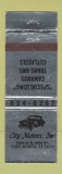 Matchbook Cover - City Motors Camaro Trans Am Cutlass Fort Worth TX WEAR