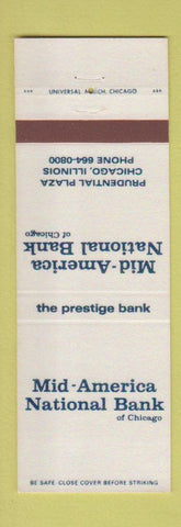Matchbook Cover - Mid America National Bank Chicago IL