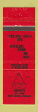 Matchbook Cover - The Alp Hof Lodge West Dover VT WEAR