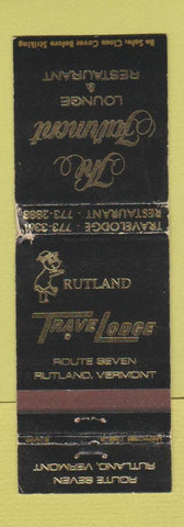 Matchbook Cover - The Fairmont Lounge Restaurant Travel Lodge Rutland VT WORN #1