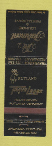 Matchbook Cover - The Fairmont Lounge Restaurant Travel Lodge Rutland VT #2