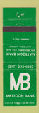 Matchbook Cover - Mattoon Bank IL