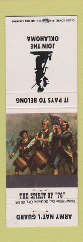 Matchbook Cover - Army National Guard OK Oklahoma