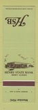 Matchbook Cover - Henry State Bank Henry IL