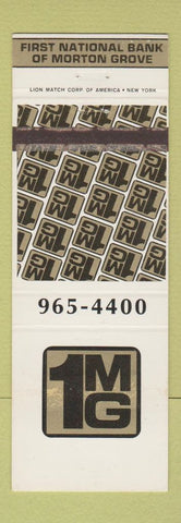 Matchbook Cover - First National Bank Morton Grove IL