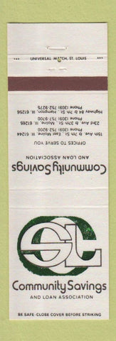 Matchbook Cover - Community Savings East Moline Hampton IL