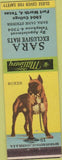 Matchbook Cover - Sara Hats Fort Worth TX Boxer girlie