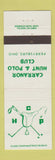 Matchbook Cover - Carranor Hunt & Polo Club Perrysburg OH