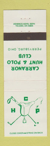 Matchbook Cover - Carranor Hunt & Polo Club Perrysburg OH