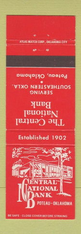 Matchbook Cover - Central National Bank Poteau OK