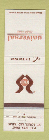 Matchbook Cover - Universal Credit Union St Louis MO