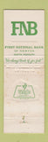 Matchbook Cover - First National Bank Newton MS