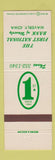 Matchbook Cover - First National Bank Waverly IA