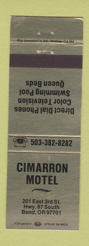 Matchbook Cover - Cimarron Motel Bend OR