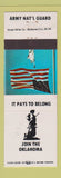 Matchbook Cover - Army National Guard OK Oklahoma