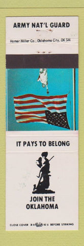Matchbook Cover - Army National Guard OK Oklahoma