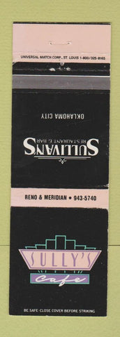 Matchbook Cover - Sullivan's Restaurant Bar Sully's Cafe Oklahoma City OK WEAR