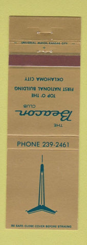 Matchbook Cover - The Beacon Club Oklahoma City OK