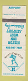 Matchbook Cover - Hilton Inn West Airport Oklahoma City OK WEAR