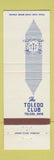 Matchbook Cover - The Toledo Club OH