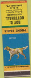 Matchbook Cover - Gottshall Auctioneer Carlisle PA Setter