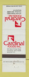 Matchbook Cover - Cardinal Foods Columbus OH