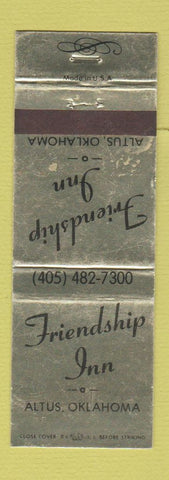 Matchbook Cover - Friendship Inn Altus OK WEAR