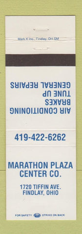 Matchbook Cover - Marathon Plaza Center Findlay OH