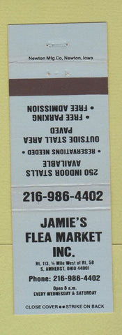 Matchbook Cover - Jamie's Flea Market South Amherst OH