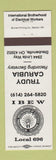 Matchbook Cover - IBEW Electrical Workers Union Steubenville OH