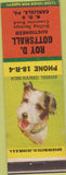 Matchbook Cover - Gottshall Auctioneer Carlisle PA Wire Haired Terrier