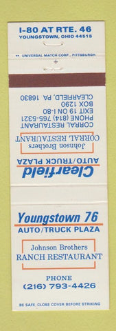 Matchbook Cover - Clearfield Auto Truck Plaza Clearfield PA