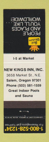 Matchbook Cover - New Kings Inn Salem OR Best Western