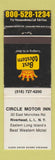 Matchbook Cover - Best Western Circle Motor Inn Riverhead LI NY WEAR