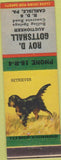Matchbook Cover - Gottshall Auctioneer Carlisle PA Retriever